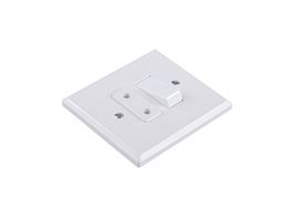 Single pole one-way switch & one 2x10A socket-outlet 